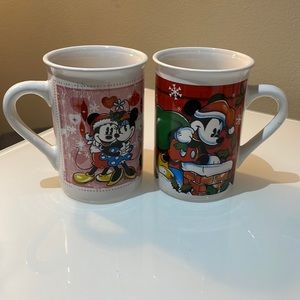 Mickey Mouse and Minnie Mouse Disney 2014 Christmas Santa Mug